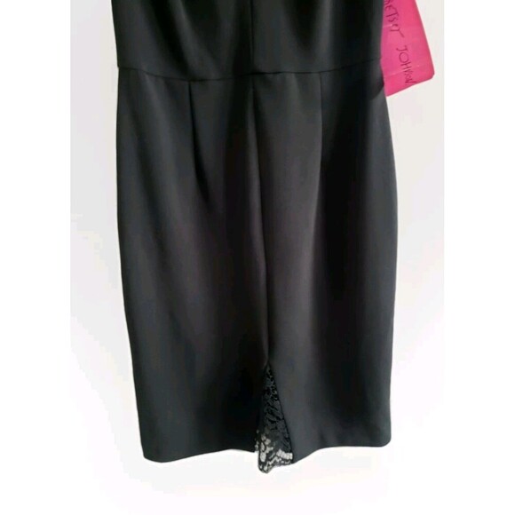 Betsey Johnson Dress Black Lace Cap Sleeve Knee Length Womens 4 Event NWT - Picture 6 of 12